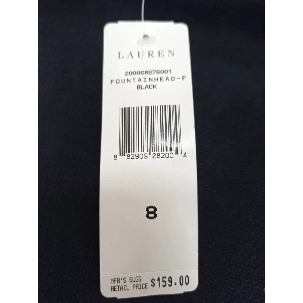 NWT Ralph Lauren Size 8 Black 100% Linen Pencil Skirt Work Office $159 Retail - Picture 6 of 6